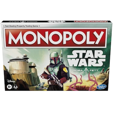 Hasbro Gaming Monopoly: Star Wars Boba Fett Edition Board Game for Kids Ages 8+, Inspired by The Star Wars Movies and The Mandalorian TV Series