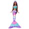 Barbie Dreamtopia Doll, Mermaid Toy with Water-Activated Light-Up Tail, Purple-Streaked Hair &amp; 4 Colorful Light Shows