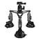Triple Suction Cup Car Mount Heavy Duty Tripod with 360 Ball Head for GoPro 13 Insta360 DJI Action 5 Pro 4/3 DSLR Mirrorless Camera, Dashboard Windshield Window Hi-Speed Motion Vehicle Holder Attach