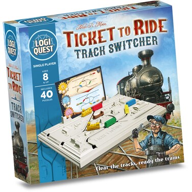 Ticket to Ride Logic Puzzle   LogiQuest Puzzle Adventure Inspired by The Ticket to Ride Board Game   Kids &amp; Family Puzzle Game  Includes 40 Puzzles   Ages 8+   1 Player