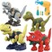 WANFEI Take Apart Dinosaur Toys for Kids, Dinosaur Toys for 3 4 5 6 7 Year Old Boys, Learning Educational Construction Building Toys with Electric Drill, Birthday Gifts for 3-9 Years Old Children