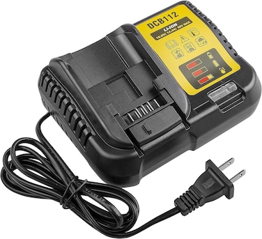 DCB112 Replacement Battery Charger for 20V Charger DCB101 DCB105 DCB115 DCB107,Compatible with 12V&amp;20V/60V MAX Lithium-Ion Batteries DCB206 DCB204 DCB230 DCB240 DCB120 DCB126 DCB612 DCB609 DCB606