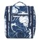 Narwey Small Hanging Travel Toiletry Bag Cosmetic Make up Organizer for Women and Men (Medium, Blue Lotus)