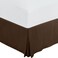Utopia Bedding King Bed Skirt - Soft Quadruple Pleated Ruffle - Easy Fit with 16 Inch Tailored Drop - Hotel Quality, Shrinkage and Fade Resistant (King, Brown)