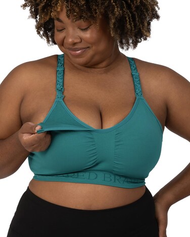 Kindred Bravely Sublime Sports Pumping Bra Hands Free   All-in-One Nursing Bras for Breastfeeding and Pumping