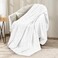 Utopia Bedding White 100% Cotton Blanket [Throw Size - 60x50 Inch] 350GSM Lightweight, Soft and Breathable Thermal Blanket for All Seasons