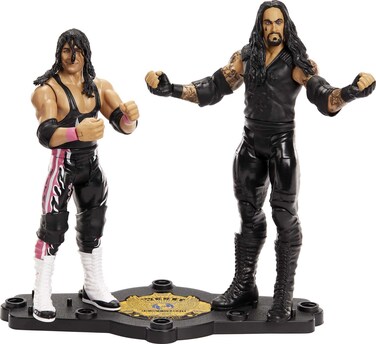WWE Bret &ldquo;Hit Man&rdquo; Hart vs Undertaker Championship Showdown 2-Pack 6-inch Action Figures Friday Night Smackdown Battle Pack for Ages 6 Years Old &amp; Up