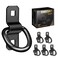 D Rings Tie Down Anchors 3/8&rdquo; Heavy Duty 6000 Pound Breaking Strength for RV Camper Pickup Trailer Cargo Control, Tying Down Motor Bikers,ATV Surface Mount Bracket Enclosed Points（Pack of 6 Black）