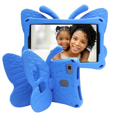 Kids Case for Samsung Galaxy Tab A7 Lite, Shockproof Light Weight Protective Stand Cover for Samsung Galaxy Tab A7 Lite 2021 8.7 Inch Tablet (SM-T225/T220), Cute Butterfly - Blue