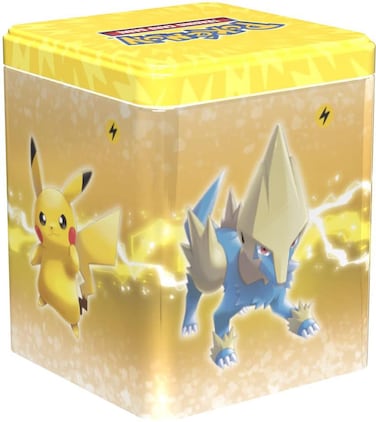 Pokemon TCG: Lightning Stacking Tin (3 Booster Packs &amp; Coin)