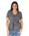 Kindred Bravely Short Sleeve Skin to Skin Nursing Wrap Top, Kangaroo Shirt for Mom and Baby, Organic Cotton (Grey Heather, Large)