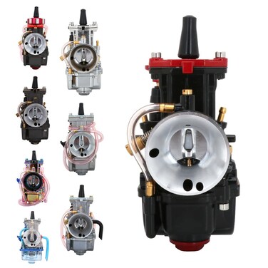 JFG RACING PWK 26mm Carburetor Motorcycle Racing Carb Universal For 75cc to 125cc Pit Dirt Bike Motocross Enduro On/Off Road ATV Quad Scooter Black