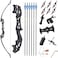 SOPOGER Recurve Bows for Adults - Archery Takedown Bow and Arrow Adult Set 30 lbs 40 lbs Metal Riser Bow Longbow Kit Package for Youth Beginner Outdoor Target Hunting Shooting Practice