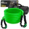 Rhino USA Kinetic Recovery Tow Rope Heavy Duty Offroad Snatch Strap for UTV, ATV, Truck, Car, Tractor - Ultimate Elastic Straps Towing Gear - Backed for Life! (7/8" x 20' Green)