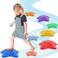 Gentle Monster Stepping Stones for Kids, Set of 8 Pcs for Balance with Non-Slip Bottom - Exercise Coordination and Stability