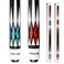 PLN Set of 2 Pool Cues - 58 inch Canadian Maple Billiard Pool Sticks with 13mm Leather Tip