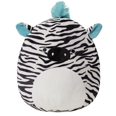 Squishmallows Original 12-Inch Zeke Zebra with Blue Mane - Medium-Sized Ultrasoft Official Jazwares Plush