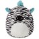 Squishmallows Original 12-Inch Zeke Zebra with Blue Mane - Medium-Sized Ultrasoft Official Jazwares Plush