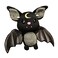 Cute Bat Stuffed Animal, Soft Bat Plush Doll Toy Gifts for Kids Birthday, Valentine, Christmas (Black, 17.71in)