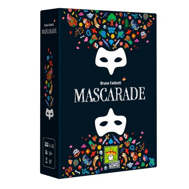 Mascarade Party Game (2nd Edition) - Masked Bluffing and Deduction Strategy Game, Family Game for Kids &amp; Adults, Ages 10+, 2-13 Players, 30 Minute Playtime, Made by Repos Production