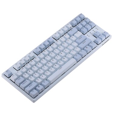DURGOD Taurus K320 TKL Mechanical Keyboard   87 Keys Tenkeyless   USB C Wired   Doubleshot PBT Keycaps   Programmable Keys   NKRO Rollover   Windows &amp; Mac (Haze BlueCherry Brown)