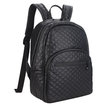 FIREDOG Smell Proof Backpacks with Lock, Smell Proof Bookbag Bag for Men Women Travel (Black)