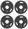 Signature Fitness Cast Iron Plate Weight Plate for Strength Training and Weightlifting, Olympic or Standard, Multiple Sizes
