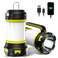 Rechargeable Flashlights Camping Lantern,6 Modes LED Bright Flashlight 3000mAh Power Bank, IPX4 Waterproof, Emergency Flashlight Lantern for Outdoor， Hurricane, USB Cable Included-1 Flashlight
