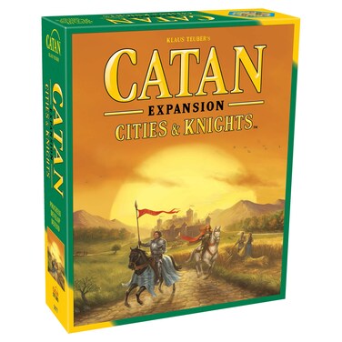 CATAN Cities &amp; Knights Board Game Expansion - Enhance Your CATAN Experience with Intriguing New Challenges! Strategy Game for Family, Ages 12+, 3-4 Players, 90 Min Playtime, Made by CATAN Studio