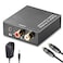 192KHz Digital to Analog Audio Converter, Tackston Digital Coaxial or Optical to RCA L/R &amp; 3.5mm AUX Converter for HDTV PS4 Blue Ray Player to Home Stereo Headphones
