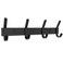 Matte Black Coat Rack Wall Mount with 4 Double Hooks for Hanging &ndash; 12 Inch Heavy Duty SUS304 Stainless Steel Rustic Coat Hooks &ndash; Hat, Clothes, Purse, Towel Wall Hooks &ndash; 1 Pack