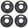 Signature Fitness Cast Iron Plate Weight Plate for Strength Training and Weightlifting, Olympic or Standard