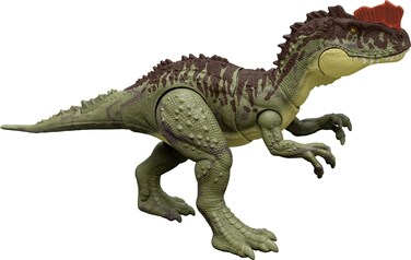 Mattel Jurassic World Dominion Massive Action Dinosaur Figure, Yangchuanosaurus Dino Toy with Attack Motion, Plus Downloadable App &amp; AR