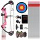 Lanneret Compound Bow and Archery Sets - Right Hand Archery Compound Bows 15-29 lbs Draw Weight Adjustable for Youth and Beginners，Hunting Bow Kit for Beginner