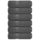 Infinitee Xclusives 100% Cotton Hand Towels for Bathroom &ndash; Ultra-Soft &amp; Highly Absorbent, 6-Pack, Gym, Spa &amp; Hotel   Shadow Grey