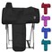 Harrison Howard Long-Lasting 6 Elastic Straps 600 Denier Waterproof Western Saddle Cover-Black
