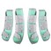 Harrison Howard Horse Fly Boots Leg Guards Fly Boots Protection Set of 4 Aqua Large Full Size