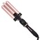 Beachwaver 3B Waver - Triple Barrel Hair Waver for Mermaid Waves - Tames Frizz &amp; Boosts Shine - Professional Curling Iron with Adjustable Temperature, LED Screen, and Ceramic Barrels in Midnight Rose
