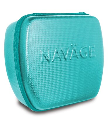 Navage Teal Travel Case - Safety Case for Navage Nasal Irrigation System - Anti-Scratch Protector - Travel Storage Case &amp; Nose Cleaner Organizer for Navage Nose Cleaner and 12 SaltPods (Teal)