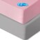 Biloban Pack and Play Sheets Waterproof 2 Pack Fitted, Compatible with Baby Graco Pack n Play/Playard and Other 38" X 26" Playpen Mattress, Grey &amp; Pink
