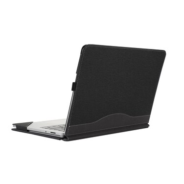 Case Cover for New Microsoft Surface Laptop Studio 2&amp; Laptop Studio Tablet【14.4-inch Screen】 2-in-1 PU Leather Protective Shell(Surface Laptop Studio, Cotton Linen Pattern Black)