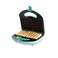 GreenLife Electric Waffle Sandwich Maker, Toaster, Panini Press with Healthy Ceramic Nonstick Plates, Perfect for Tuna Melts, Crispy Rice, Grilled Cheese, LED Indicator Light, PFAS-Free, Turquoise