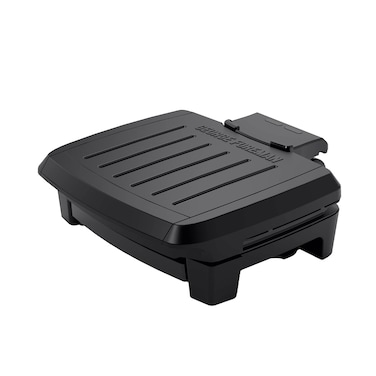 George Foreman&reg; Fully Submersible&trade; Grill, NEW Dishwasher Safe, Wash the Entire Grill, Easy-to-Clean Nonstick, Black/Grey