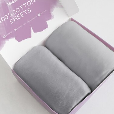 Bassinet Sheets Compatible with Baby Delight Beside Me Dreamer Bassinet and Koolerthings (3 in 1) Baby Bassinet,100% Cotton, 2 Pack, Ultra Soft Bassinet Sheet for Baby, Gray