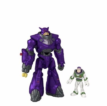 Imaginext and Disney Buzz Lightyear - Battle Blast Zurg Space Robot Action Figure for pre-Schoolers, 3 Years and up includes Toy