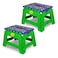 Crayola 9&rdquo; inch Folding Step Stool (2 Pack), Step Stool for Kids, Toddler Color Learning, Toddler Step Stool, Kitchen Helper Stool for Toddlers, Potty Training Step Stool, Step Stool 300 lb Capacity