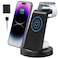 3 in 1 Charging Station for Apple Device, Wireless Charger for iPhone 16 15 14 13 12 11 Pro Max &amp; Apple Watch iwatch- Charging Stand Dock for AirPods