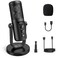 ZealSound Recording Microphone k08-u with Adapter (Black)
