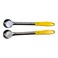 1 Ounce Slotted Stainless Steel Portion Control Ladle Spoon for Measuring and Serving; Commercial Grade Serving Scoops [Pack of 2]