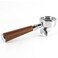 58mm Espresso Double Spouts Portafilter with 2 Ear   Fits E61   Flair/Rocket/Sanremo/Expobar etc.   Stainless Steel Basket and Walnut Handle   Espresso Accessories
